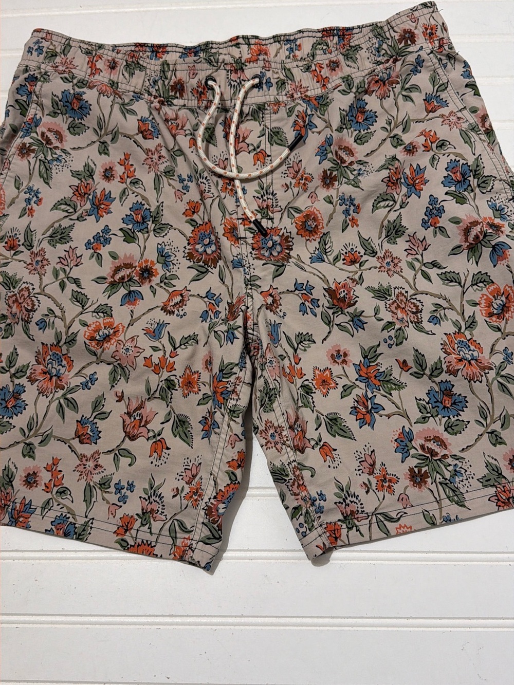 Pullin Pull-in Floral Drawstring Swim Shorts - Unlined